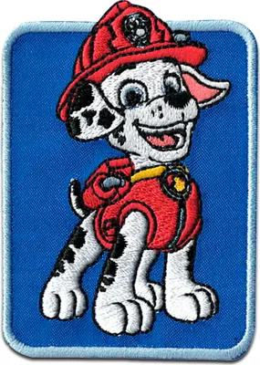 Obrázek produktu pro Comercial Mercera Paw Patrol Marshall Kinder - nášivka, nažehlovací, nažehlovací, nášivka, nášivka, k nažehlení, velikost: 6,6 x 4,7 cm