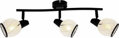 Immagine prodotto di Faretto da soffitto Megan nero 3xE14x40W in metallo, dimensioni: 16x45x9 cm, IP20 Reality