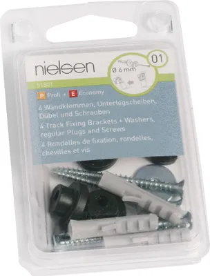 Obrázok produktu pre nielsen nástenné držiaky na galériu so skrutkami, podložkami a hmoždinkami (4 ks/balenie)