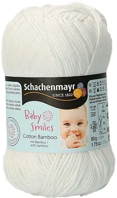 Zdjęcie produktu dla Schachenmayr Baby Smiles Bawełna Bamboo 01001  White Przędza dziewiarska