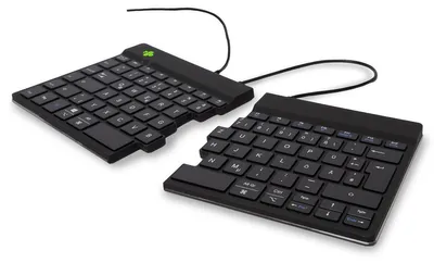 Produktbild von R-Go Split Break (schwarz, verkabelt, QWERTZ - DE)