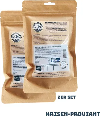 Produktbild von Krisen-Proviant - 2er-Set Müsli mit Früchten & Vollkorn Notration 5 J. haltbar
