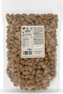 Produktbild von KoRo I Skinny Dipped Mandeln in dunkler Schokolade mit Zimt 1 kg