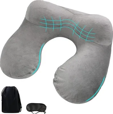 Produktbild von Famanu Nackenkissen Ergonomisch mit waschbarem Bezug - Kompakt und tragbar