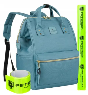 Produktbild von Peterson Damen Rucksack Laptop Tasche Reise Wizz Air Blau