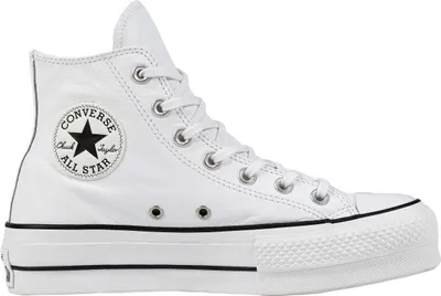 Produktbild von Converse Chuck Taylor All Star Lift Hi Frauen Leder Plateau Turnschuhe Weiß – undefined / Weiß