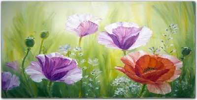 Produktbild von Coloray Küchenrückwand 140x70 Spritzschutz aus Glas - Pflanzen Blumen