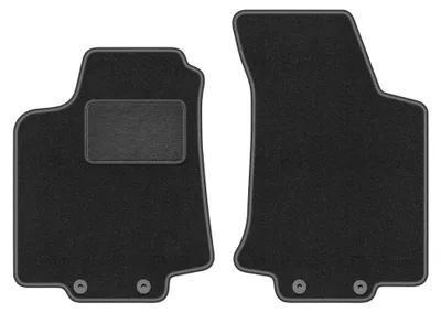 Image de Tapis avant en moquette pour Volkswagen Golf IV 1998-2002 (cabriolet) – 2 pièces, gris graphite, sur mesure – Wielganizator LUX