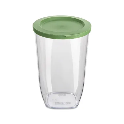 Productafbeelding van Doseercontainer voor vlaaibereiding, kunststof, 1500 ml, groen deksel, KOZIOL
