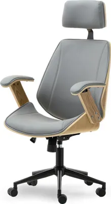 Immagine prodotto di Sedia da ufficio EVALISA - rovere / grigio / nero