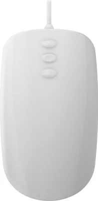 Image de Cherry Active Key Hygiene Mouse with 3 Buttons Scroll Fully Sealed Waterproof USB / WHITE AK-PMH3 Medical Mouse 3-Button Scroll (AK-PMH3OB-US-W)