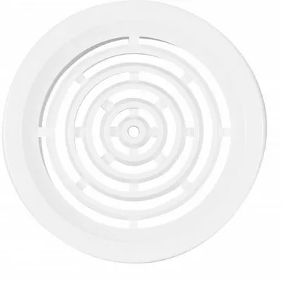 Produktbild von Lüftungsgitter Abluftgitter aus Kunststoff 4er Set rund Deckmaß 60 mm weiß