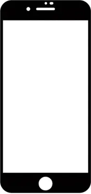 Produktbild von Teccus Full, Apple, iPhone SE 2020), iPhone 8, iPhone 7, Stoßfest, Schmutzabweisend, Kratzresistent, Splitterfrei, Schwarz, Transparent, 2 Stück(e)