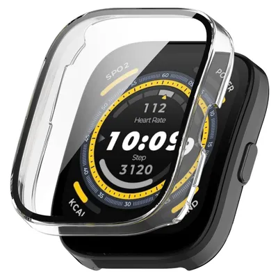 Immagine prodotto di Per Amazfit Bip 5 Custodia in plastica per orologio intelligente con copertura protettiva in vetro trasparente