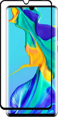 Produktbild von 5D Schutz Glas kompatibel mit Huawei P60 Pro Curved Folie Vollständig Klebend und Abdeckung