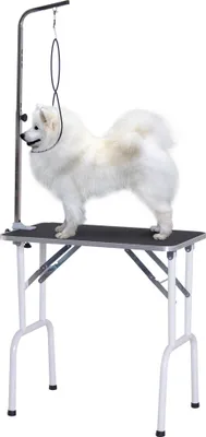 Produktbild von PawHut Trimmtisch klappbar Tierpflegetisch Schertisch Pflegetisch für Hunde Katzen Metall Schwarz 81 x 48,5 x 80 cm