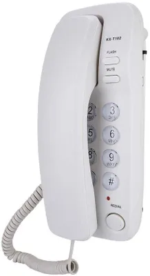 Productafbeelding van Desktopapparaat voor thuis/kantoor - Analoog wandtelefoon - Compacte, vaste telefoonunit - met snoer
