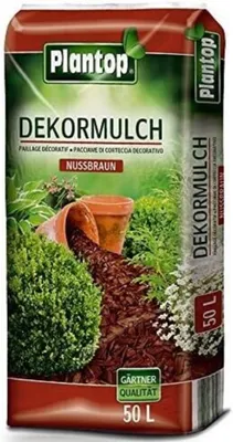 Zdjęcie produktu dla Plantop – ściółka dekoracyjna w kolorze orzechowym, 50 l