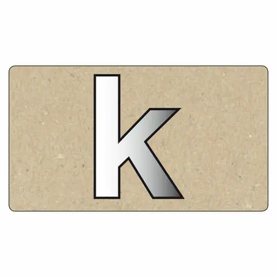Zdjęcie produktu dla Spiegelornamente Kleinbuchstabe K