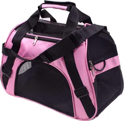 Obrázek produktu pro Přenosný nosič zvířat, skládací, pro kočky a malé psy, 52*24,5*33cm, růže