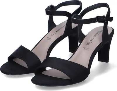 Productafbeelding van Tamaris sandalen, zoolhoogte meer dan 35 mm, kleur zwart, maat 37