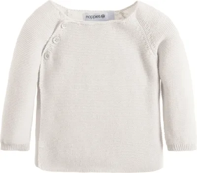 Produktbild von Noppies Pino, Cardigan, Uni, Baby (0 - 2 Jahre), Baumwolle, Weiß
