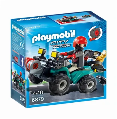 Produktbild von PLAYMOBIL 6879 - Ganoven-Quad mit Seilwinde