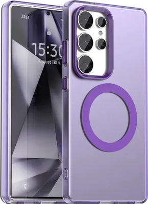 Obrázek produktu pro Pouzdro MagSafe pro Samsung Galaxy S25 Ultra - Zadní kryt Phonesta HardFrost Poloprůhledné - Matné fialové