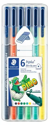 Produktbild von Staedtler Fasermaler triplus dino. 6St