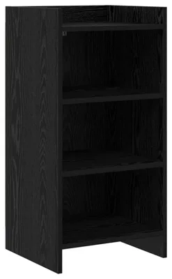 Immagine prodotto di Mobile bar in legno effetto rovere nero, dimensioni 40 x 36 x 80 cm, realizzato in legno ingegnerizzato