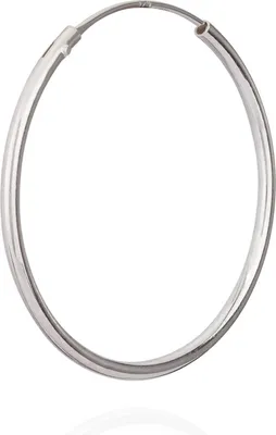 Produktbild von Einzel 925 Sterling Silber Creole Ohrring Ohrschmuck Ohrhänger 30mm 5166