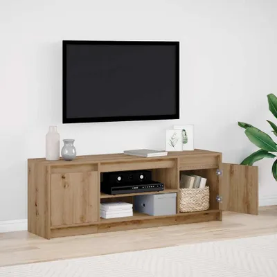 Immagine prodotto di Maison Exclusive - Mobile TV 139,5 x 34 x 50 cm, colore marrone, realizzato in legno composito