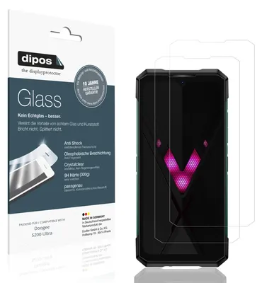 Image de 2x Protection ecrán pour Doogee S200 Ultra Verre souple Film Protecteur 9H dipos