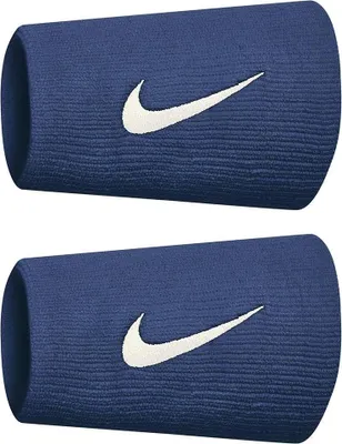 Produktbild von Nike Accessories Premier Doublewide 2 Pk Handgelenkband Blau  Blau One Size