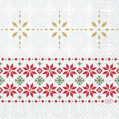 Produktbild von Duni Tissue Servietten 3 lagig Tradition 33 x 33cm 250 Stück