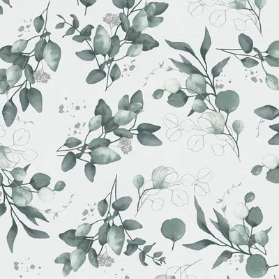 Produktbild von Florale Aquarell-Tapete Weiß Grün Silber – Vliestapete mit Blättern – Natürliche Mustertapete AS-Creation (KG-174526)