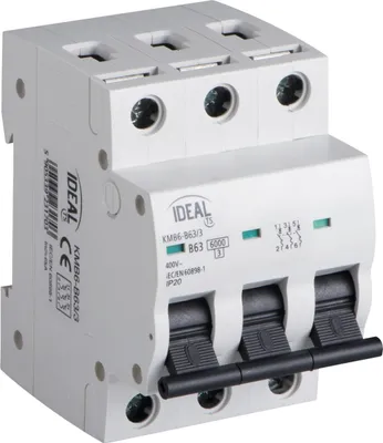 Image de Disjoncteur 3P B 63A 6kA AC KMB6-B63/3 23170