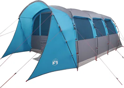 Produktbild von Möbel Familienzelt mit Fenstern Tunnel Blau für 8 Personen wasserdicht - Campingzelte 4100683
