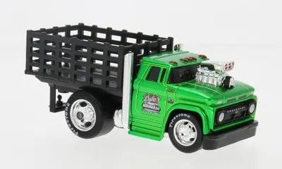 Produktbild von Maisto MAI11623-11613 - 1/64 - Chevrolet C60 Flatbed, grün/schwarz, 1966 - Neu