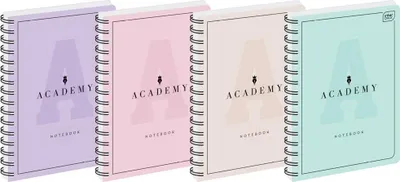 Obrázek produktu pro Sešit B5/100K s mřížkou Academy Pastel (5 ks)