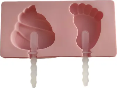 Obrázok produktu pre Tyčová forma na zmrzlinu/cake-pop zo silikónu DIY, noha, bobky - typ 6