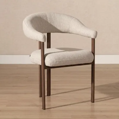 Produktbild von Bronx71 Esszimmerstuhl Nori Leinen taupe