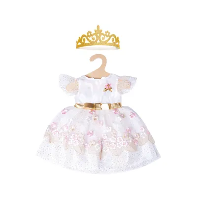 Image de Poppenjurk Prinses met Kroon, 28-35 cm