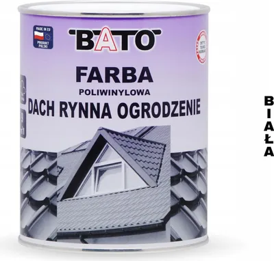 Zdjęcie produktu dla Farba Poliwin.dach Rynna Ogrodz. Biała 0,8L