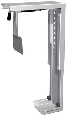 Produktbild von CPU-Halter, BxTxH 78-220x122x307-532 mm, silber, zur Montage unter der Tischplatte