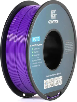 Produktbild von Filament für 3D‑Drucker - PETG 1,75 mm - Spule 1 kg - Vakuumverpackt - Violett