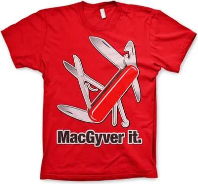 Produktbild von MacGyver It T-Shirt - X-Large - Red