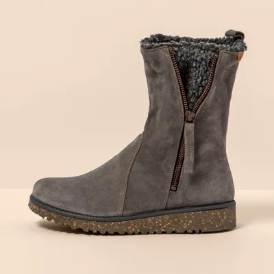 Image de El Naturalista Botte pour Femme N5633 SILK SUEDE GRAFITO / FELSEN Couleur Gris