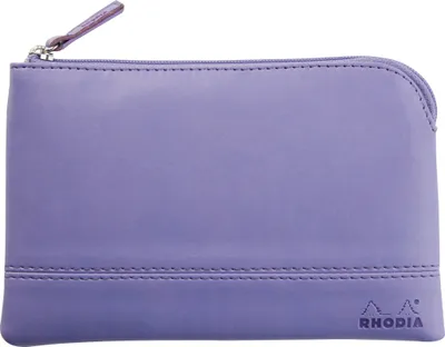 Productafbeelding van Rhodia Rhodiarama Etui, kunstleer, met rits, 11x17 cm, design: Zwaardlelie, artikelnummer: 116539C