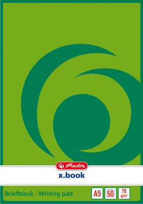 Produktbild von 5x Herlitz Briefblock / Schreibblock / DIN A5 / blanco